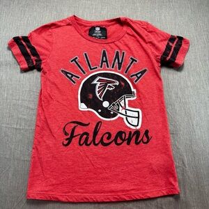 Atlanta Falcons Women’s Shirt Small Short Sleeve Red NFL Apparel Top Football